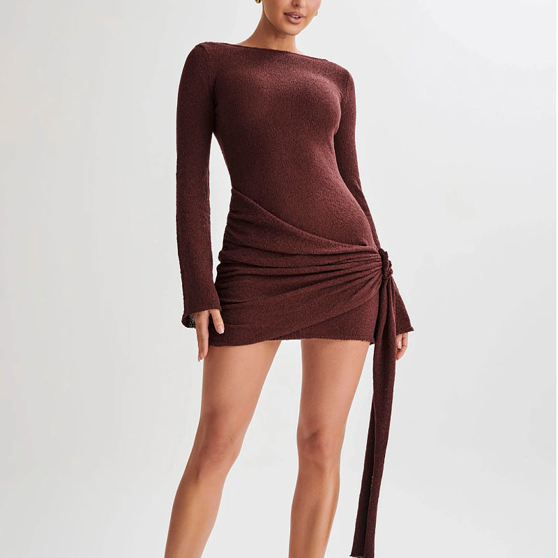 Women's Short Knitted Mini Dress