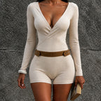 Women's V-Neck Yoga One-Piece Activewear