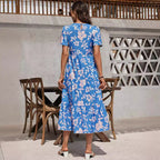 Floral Ruffle Maxi Dress