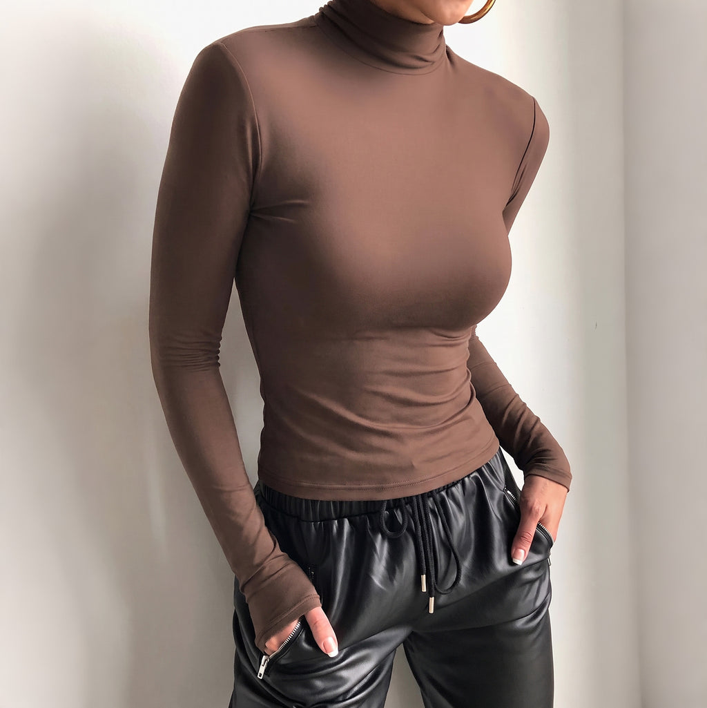 Women's Maillard High-Neck Short Top