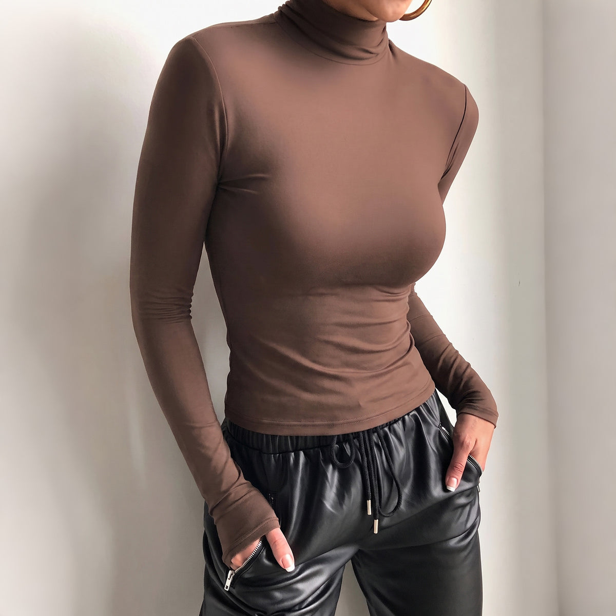 Women's Maillard High-Neck Short Top