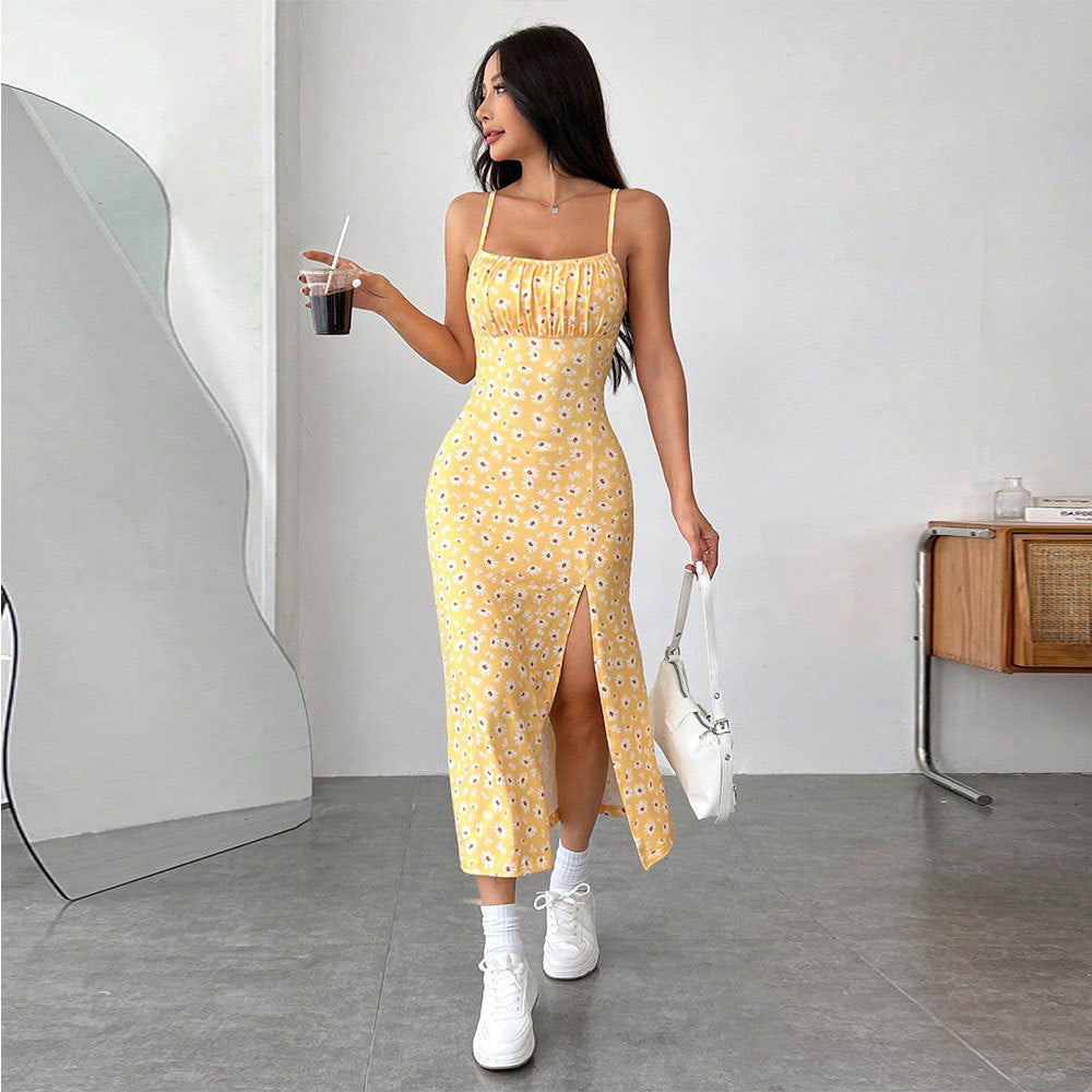 Women's Women's Fresh Sweet Younger Floral Midi Dress