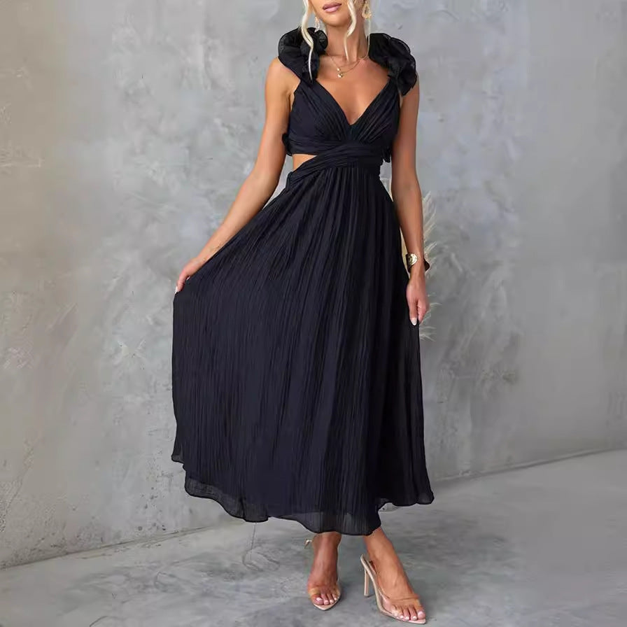 Women's Lace Pleated Dress
