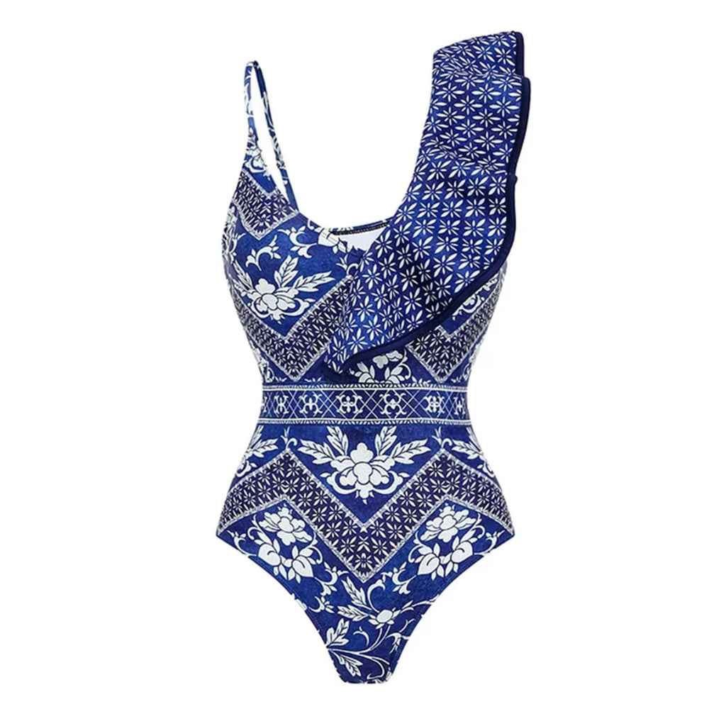Shoulder One-piece Swimwear