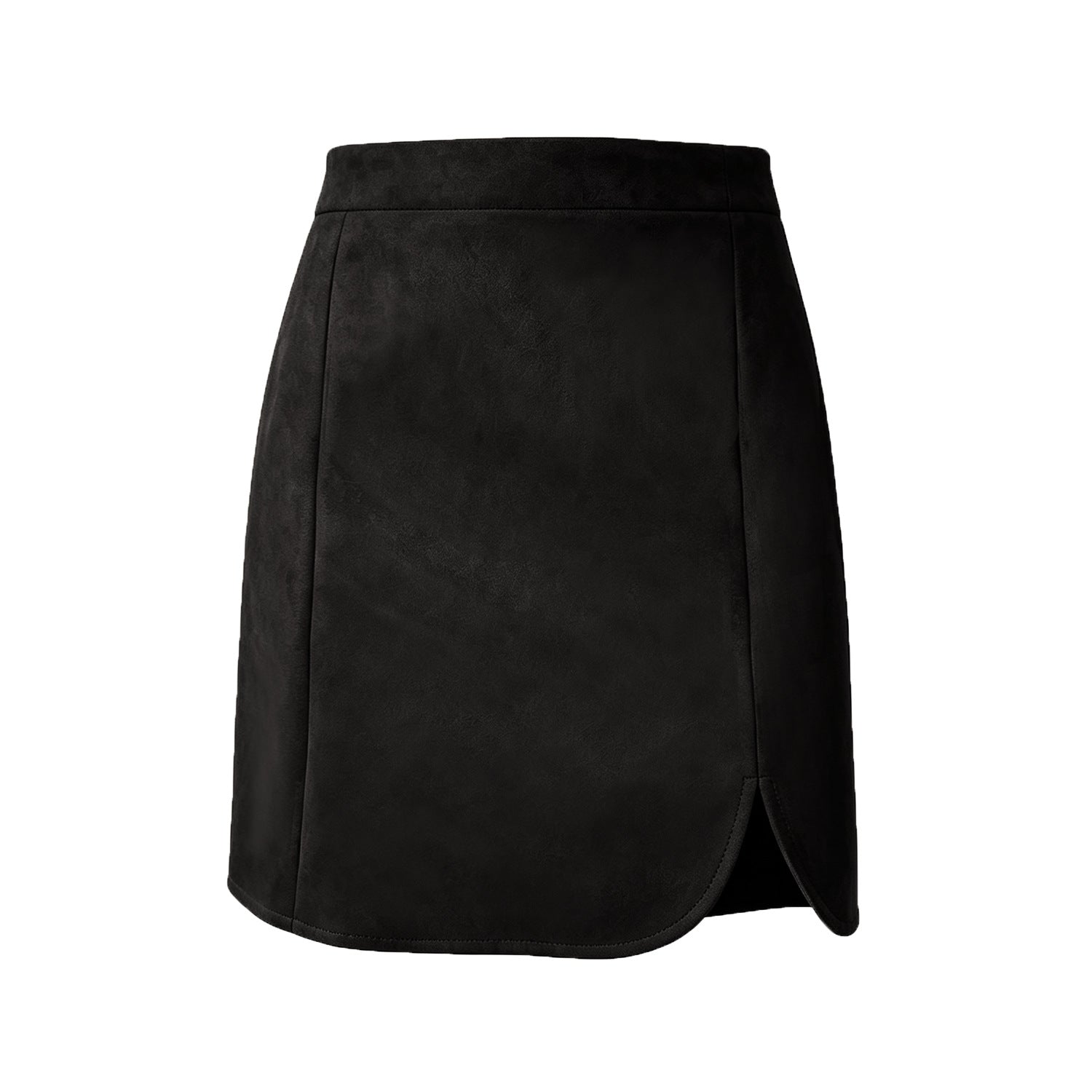 Women's High Waist Suede Pencil Skirt