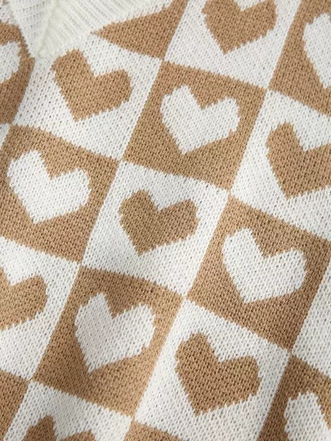 Loose Knitted Vest Coat
