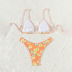 Printed Lace Bikini Swimwear