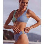 Contrast Color Bikini Swimwear