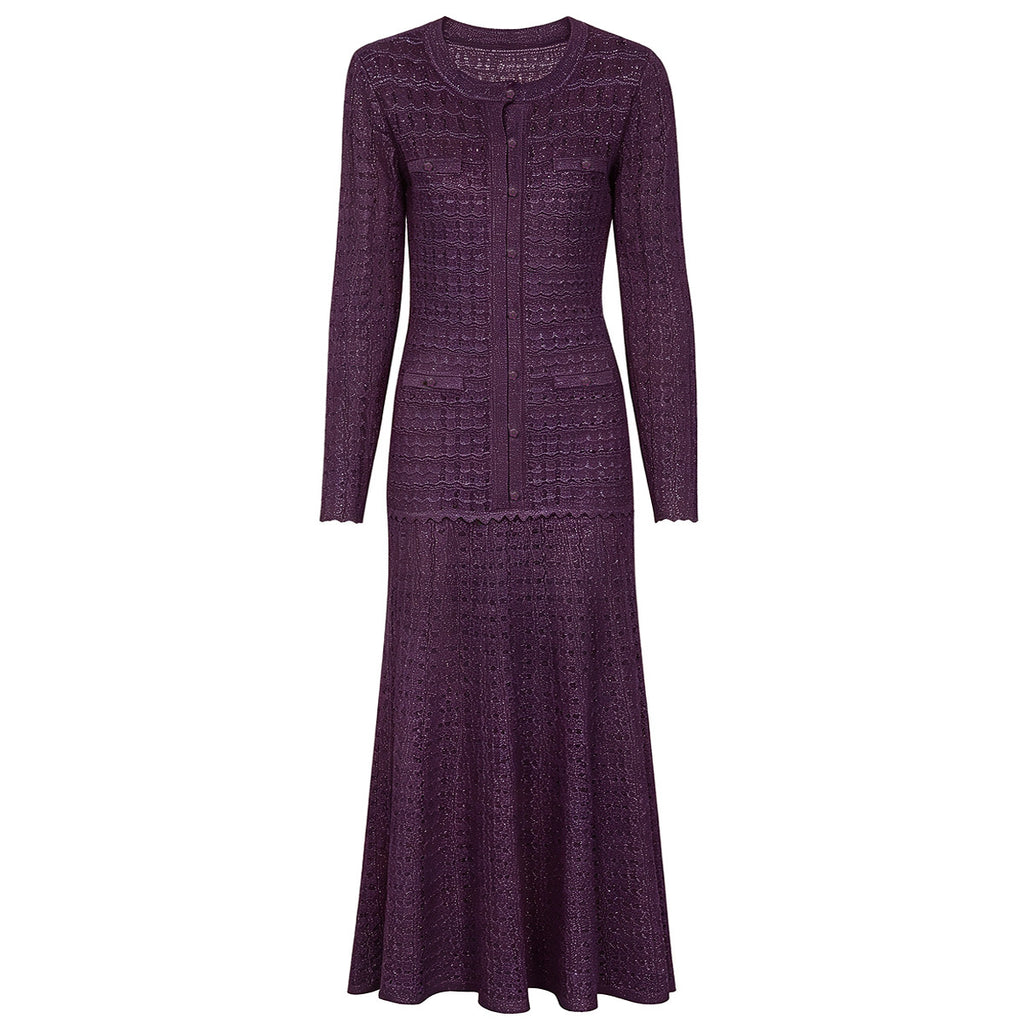 Dark Purple with Diamonds