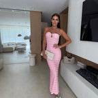 Women's Slim Tube Top Package Hip Cocktail Dress