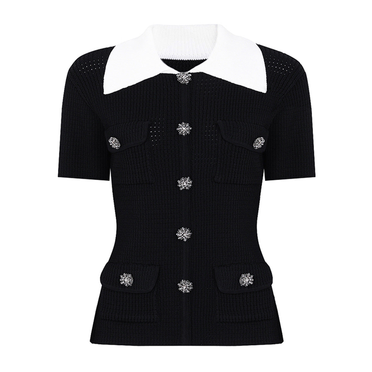 Short Sleeve Black Top