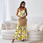 Printed Waist-Controlled Swing Dress