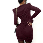 Sexy Pleated Nightclub Dress