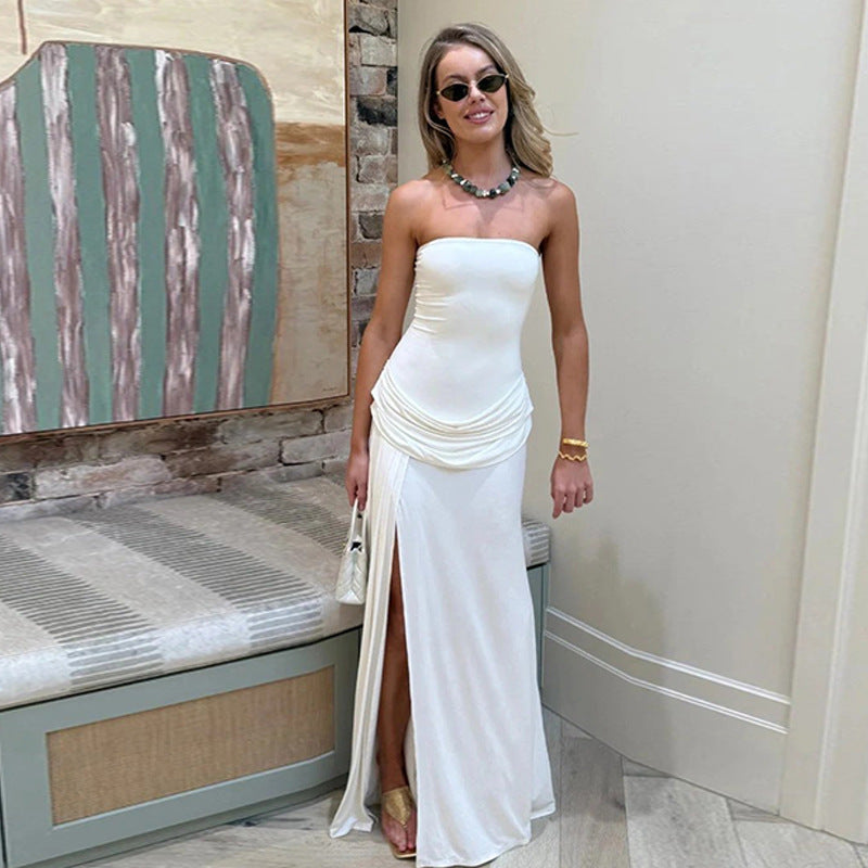 Women's Pleated Sleeveless Dress