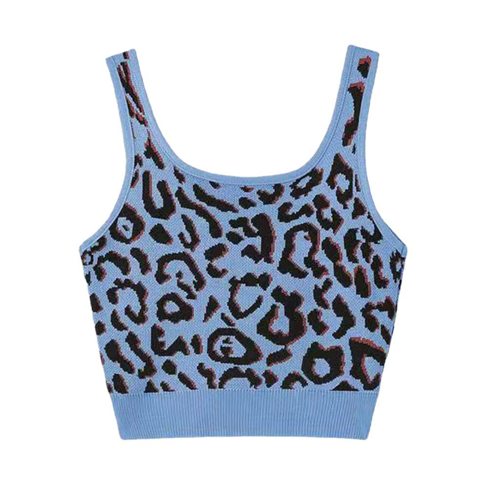 Women's Leopard Print Knit Camisole