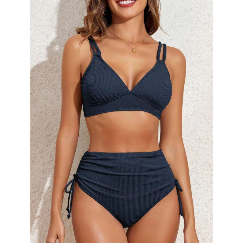 Split Sunken Bikini Swimwear
