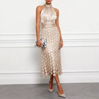 Women's Satin Sleeveless Dress
