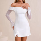 Women's Backless Silk Dress