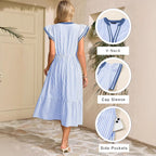 Women's Maxi Ruffled Dress