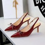 Women's Bow Detail Stiletto Sandals