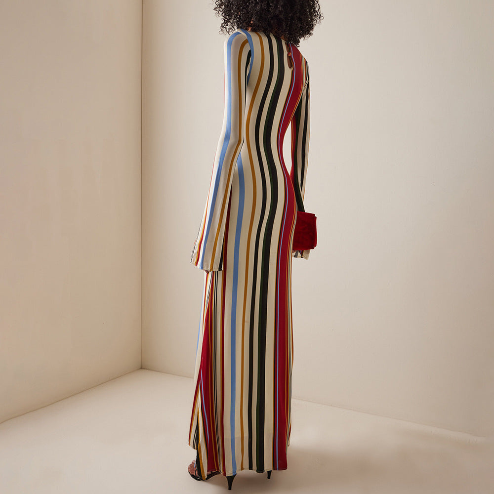 Women's Maxi Striped Dress