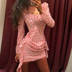 Women's Floral Pleated Dress