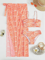 Three Striped Bikini Swimwear
