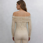 Women's Off Shoulder Slim Fit Bodysuit