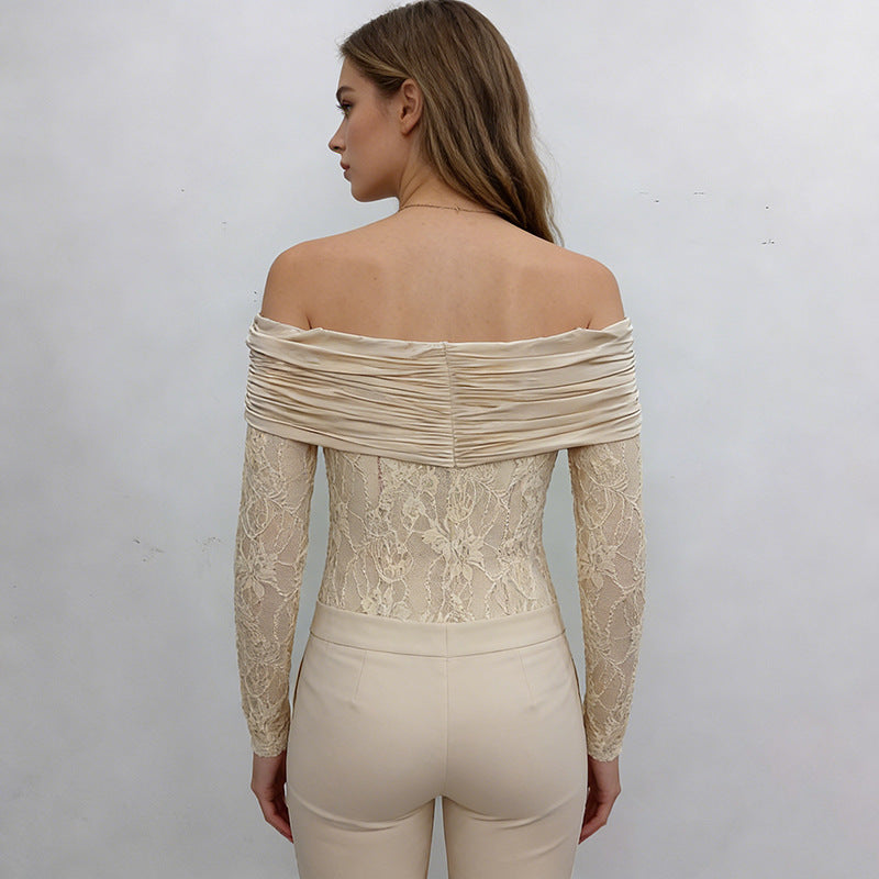 Women's Off Shoulder Slim Fit Bodysuit