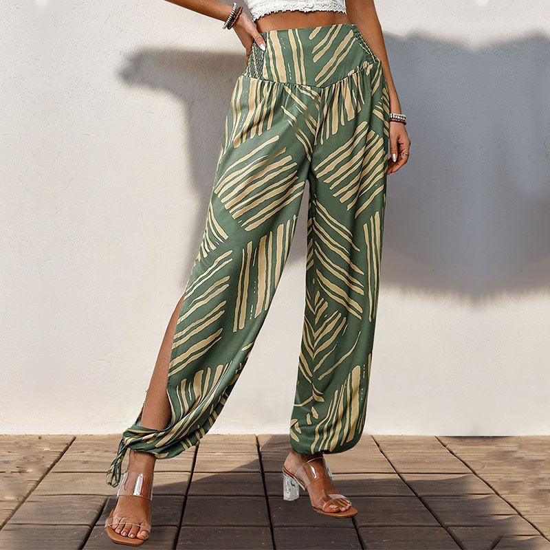 Split Bohemian Skinny Pants