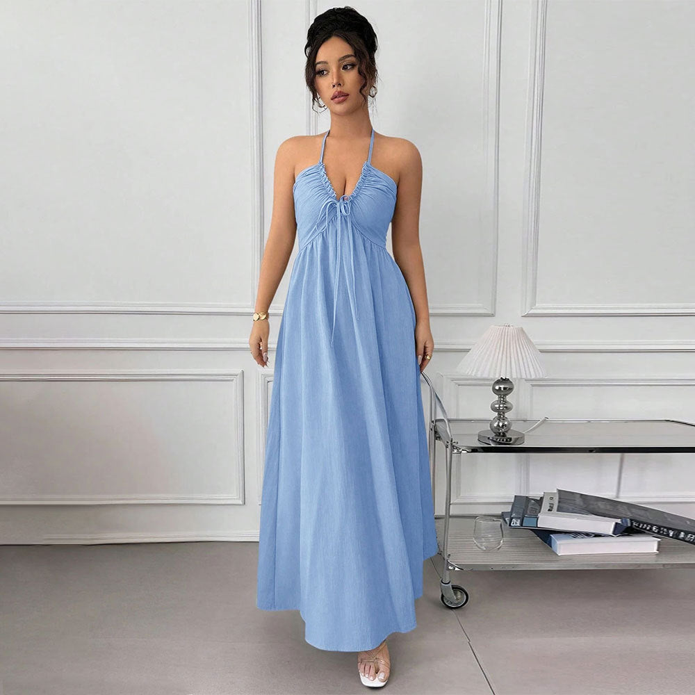 Women's Lace Backless Dress