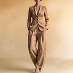 Women's Women's's Drop Shipping Fashionable Casual Blazer Trousers Two Piece Sets