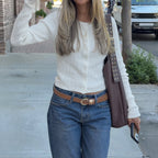 Women's Autumn Winter Retro Twist Slim Single Breasted Woolen