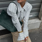 Women Clothing Advanced Sensitive Diligent Striped Shirt