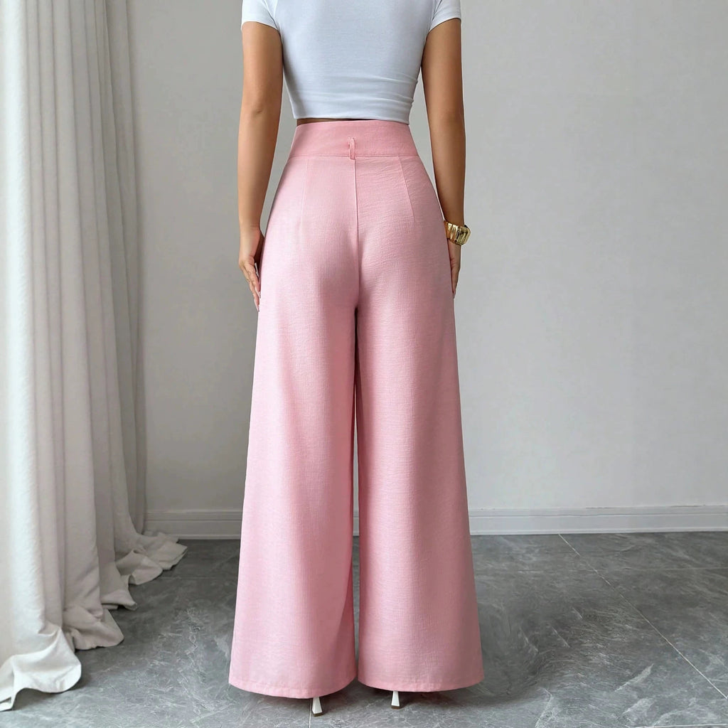 All Matching Slimming Light Luxury Design Loose Straight