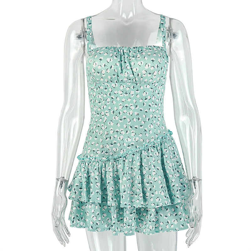 Green and floral pattern