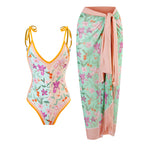 Retro Two One-piece Swimwear