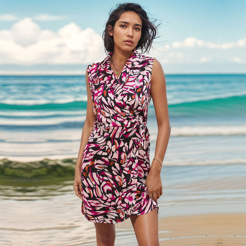 Geometric Print Ethnic Maxi Dress