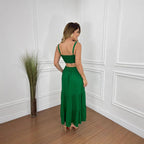 Women's Suspenders Solid Color Dress