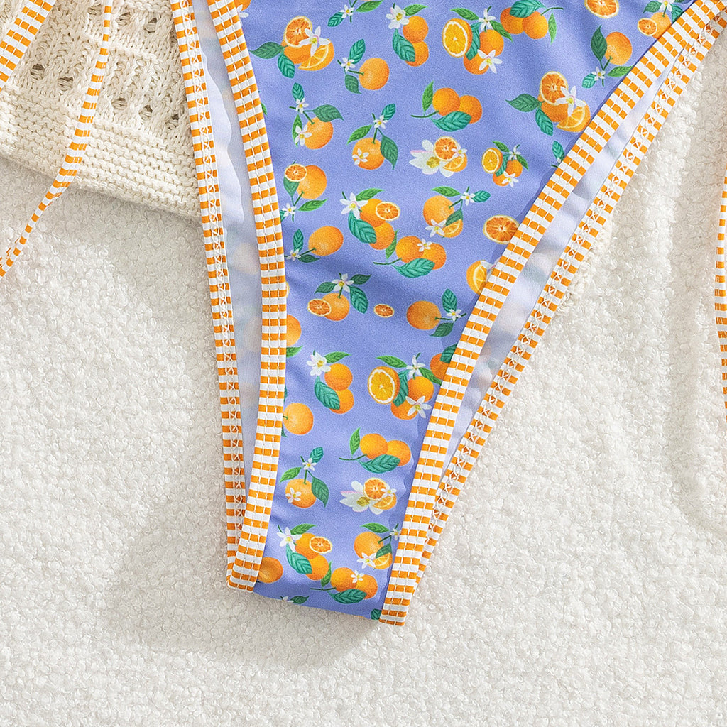 Fruit Lace Bikini Swimwear