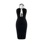Women's Backless Halter Dress