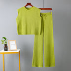 Summer Loose Casual Solid Color Suit Two-Piece Set
