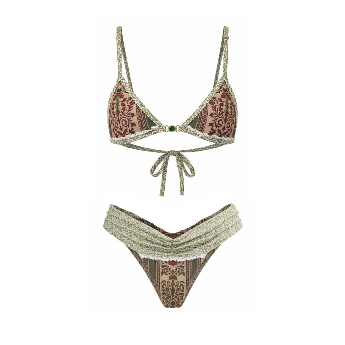 Lace up One-piece Swimwear