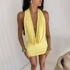Women's Lace Halter Dress