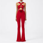 Hollow Out One-piece Swimwear