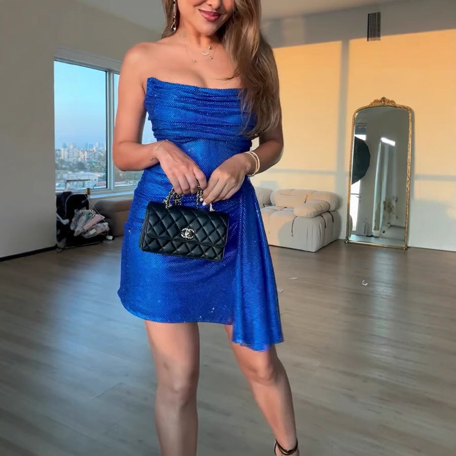Women's Drawstring Party Corset Dress