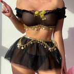 Women's Sheer Mesh Lingerie Set