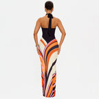 Women's Backless Halter Dress