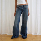 Women's Low Rise Straight Leg Jeans