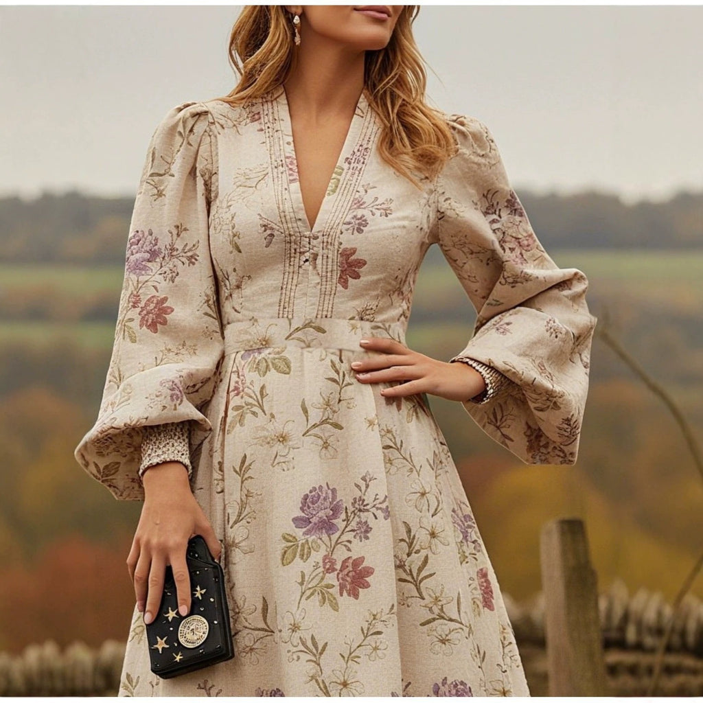 Women's Long Sleeve Evening Dress